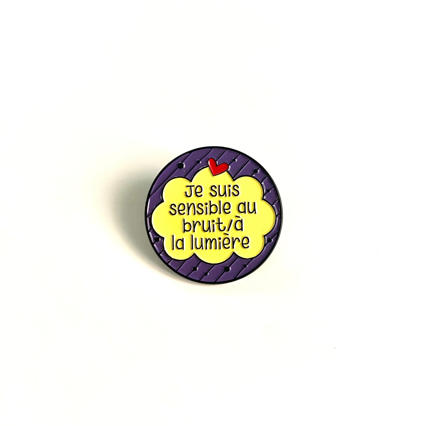 Pin's SOY SENSIBLE AL RUIDO/LUZ