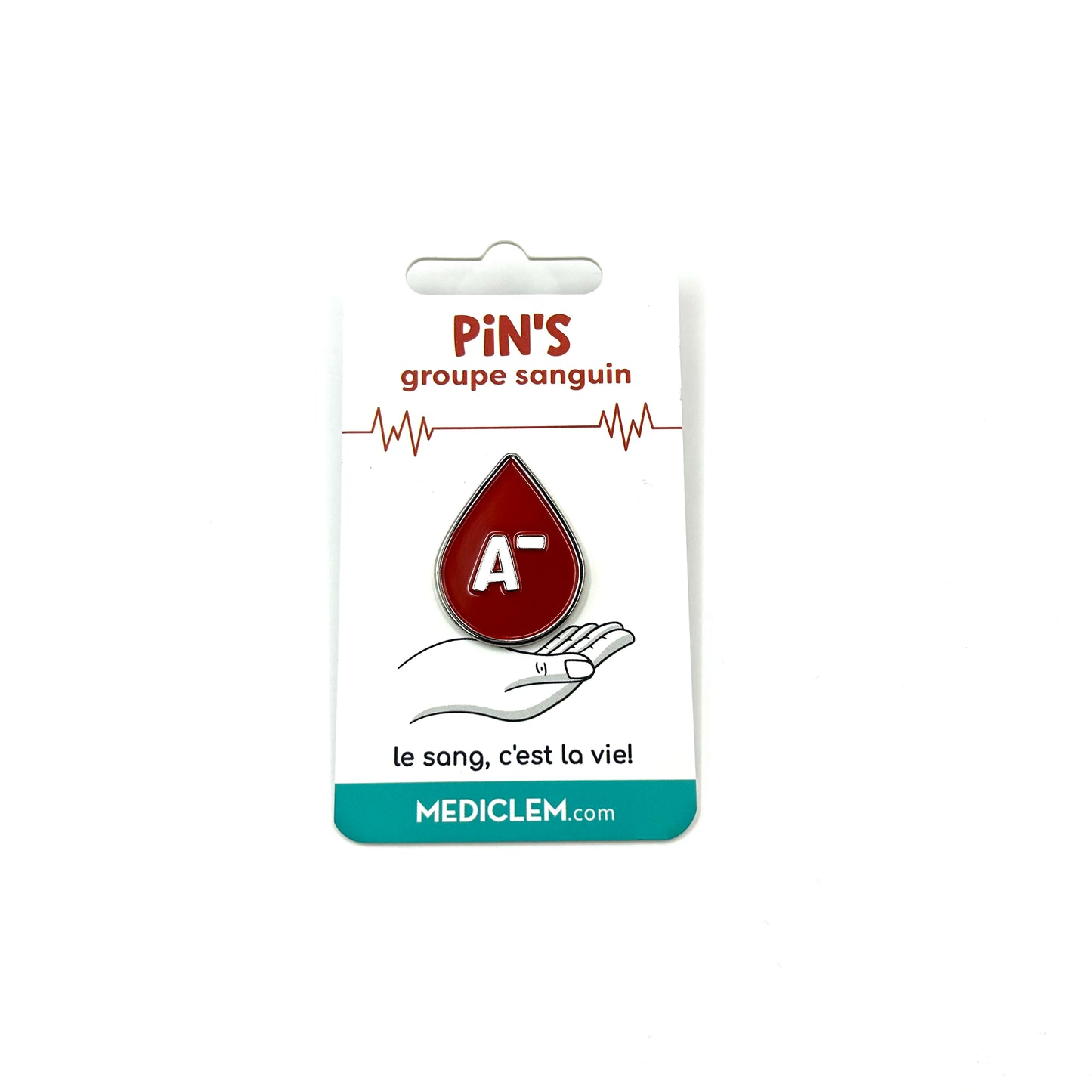 Pin's groupe sanguin A-