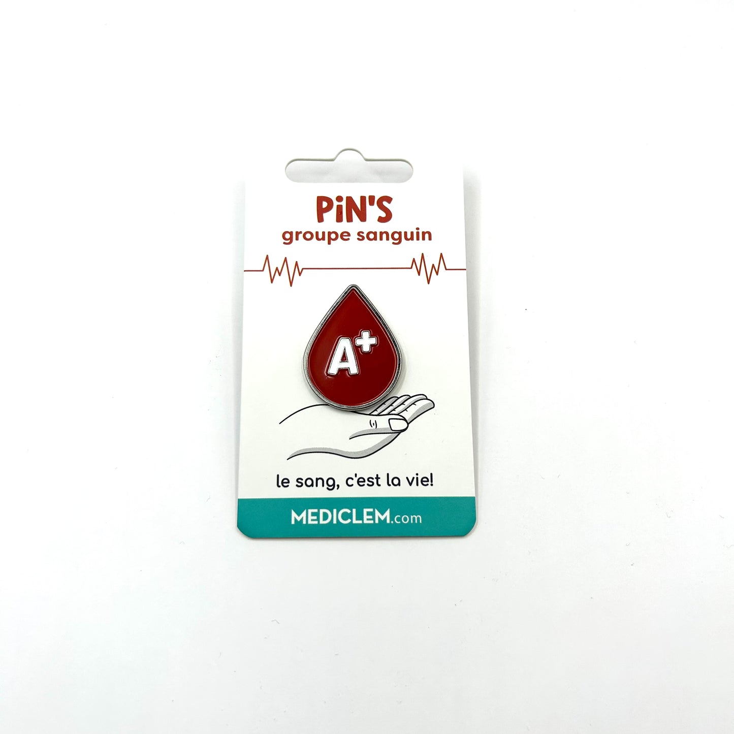 Pin's groupe sanguin A+