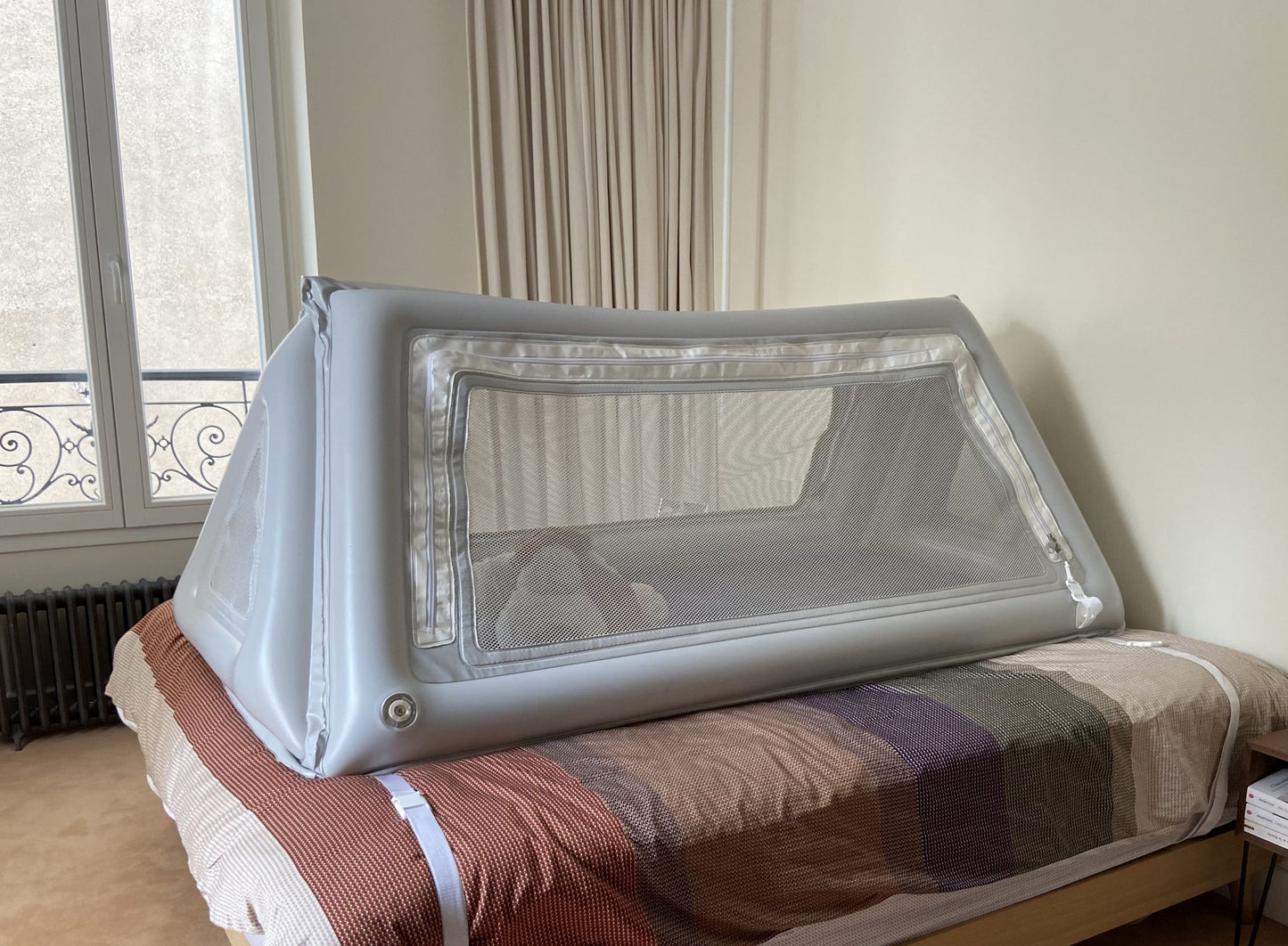 HANDILIT - Pack tente de lit sécurisée + Pompe Manuelle + Sac de transport