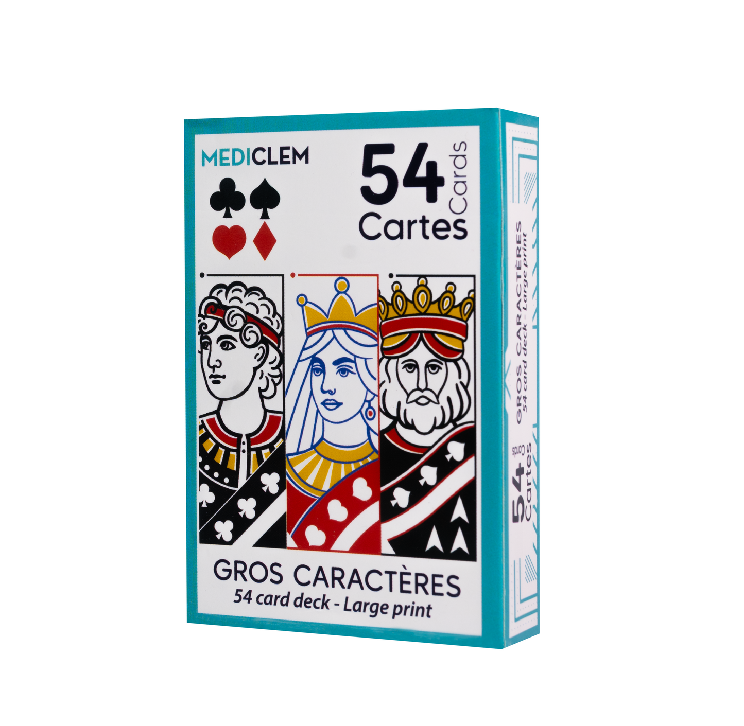 Jeu de cartes classique GROS CARACTERES