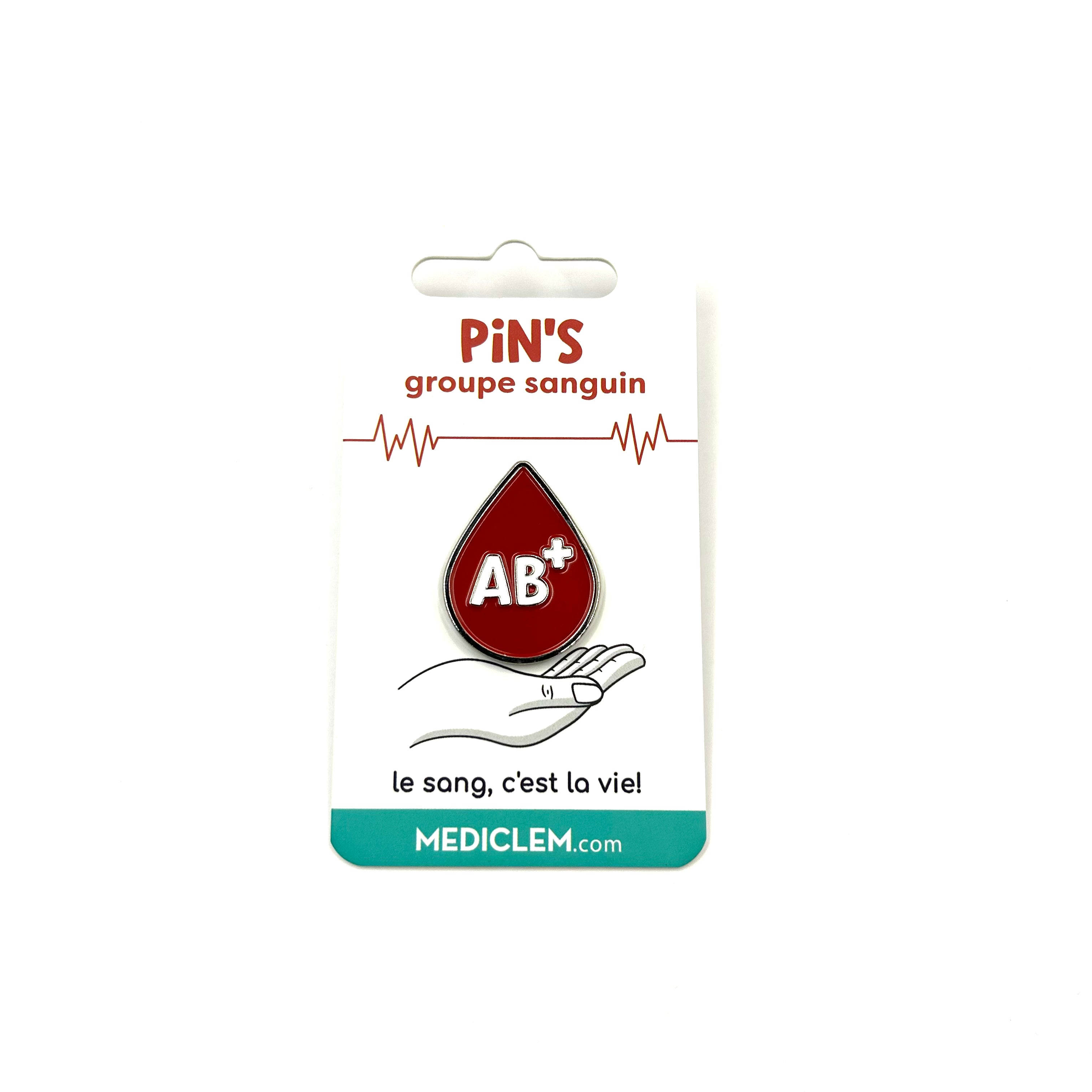 Pin's groupe sanguin AB+