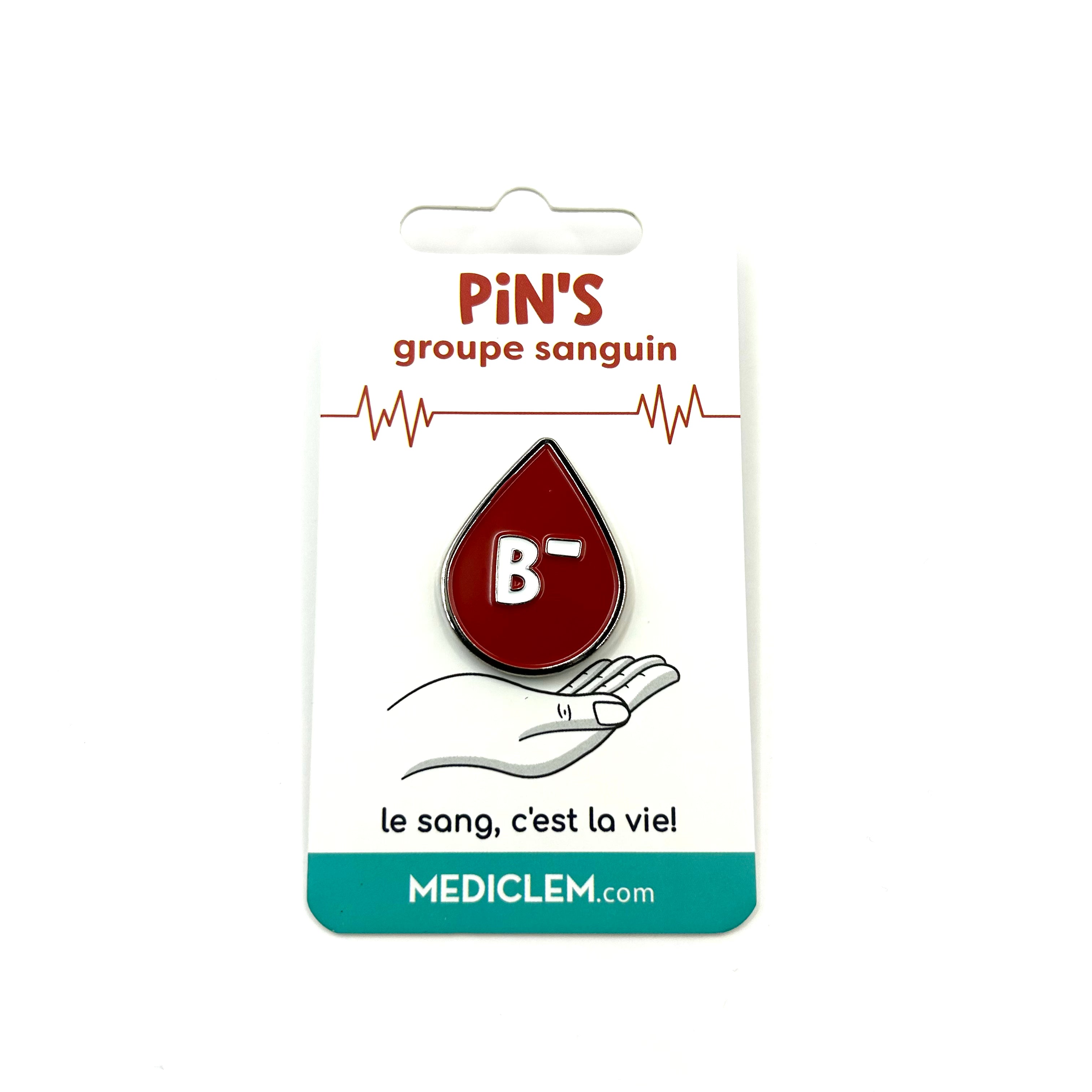 Pin's groupe sanguin B-