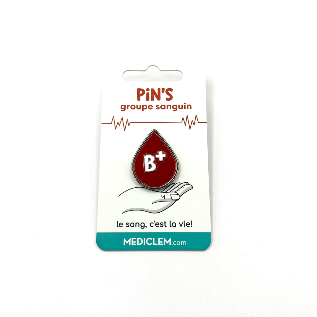 Pin's groupe sanguin B+