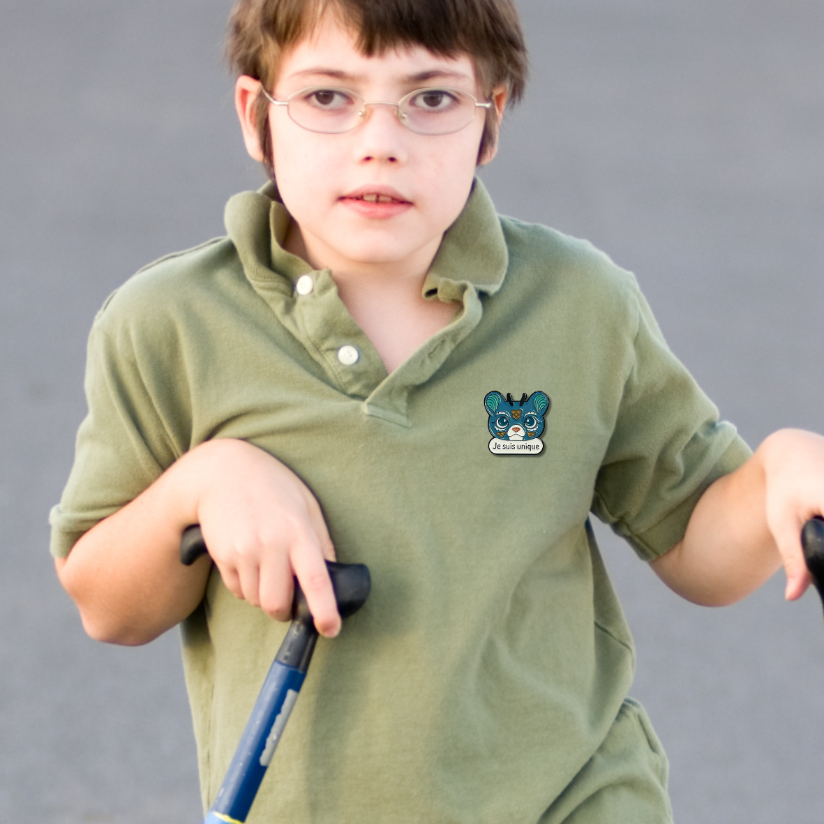 Pin's Etre fantastique - Je suis unique