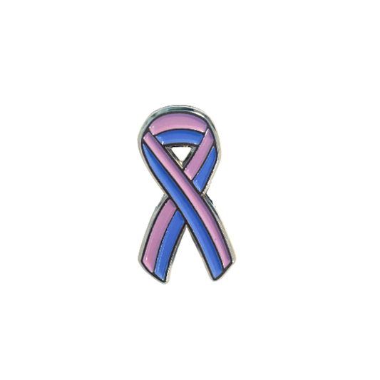 Pin's RUBAN BLEU et ROSE - DEUIL PERINATAL